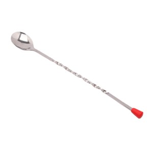 11" Bar Spoon with Red Knob