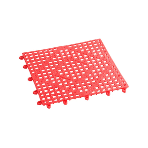 12" x 12" Red Interlocking Bar Mat