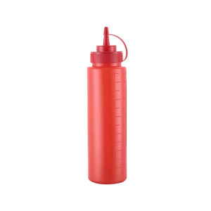 18 oz Red Squeeze Bottle