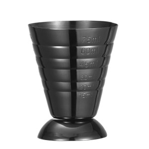 2.5 oz. Stainless Steel Black Measuring Jigger TBCKITCHEN 38460312