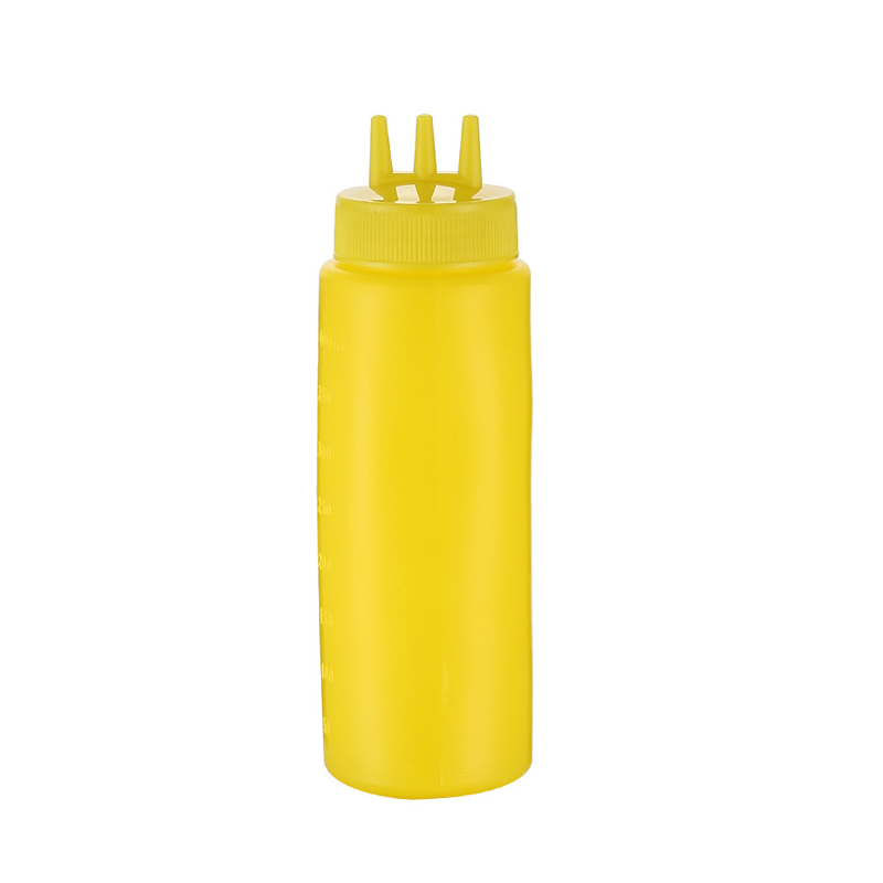 24 oz triple tip Yellow Squeeze Bottle