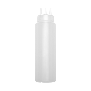32 oz triple tip Clear Squeeze Bottle