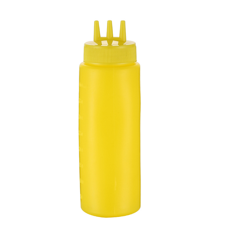 32 oz triple tip Yellow Squeeze Bottle