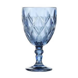340 ml Blue Vintage Wine Glass Goblet TBCKITCHEN 34140121