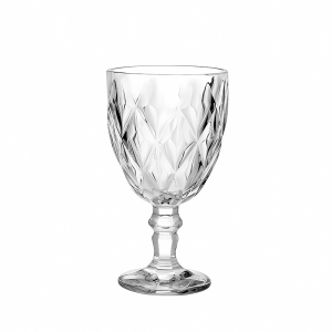 Vintage Wine Glass Goblet | 340 ml | Clear, Blue, Green, Gray, Pink, Red Options GVT1010