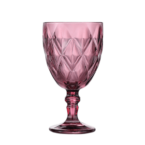 340 ml Pink Vintage Wine Glass Goblet TBCKITCHEN 34140141