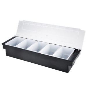 5-Compartment Condiment Bar