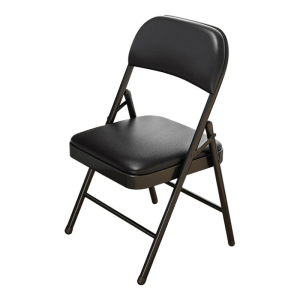 Heavy-Duty Padded Folding Chair with Steel Frame – Black FCM1202