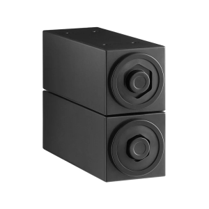 Black Stackable Countertop 8 - 44 oz. Cup Dispenser Cabinet - 2 Slot