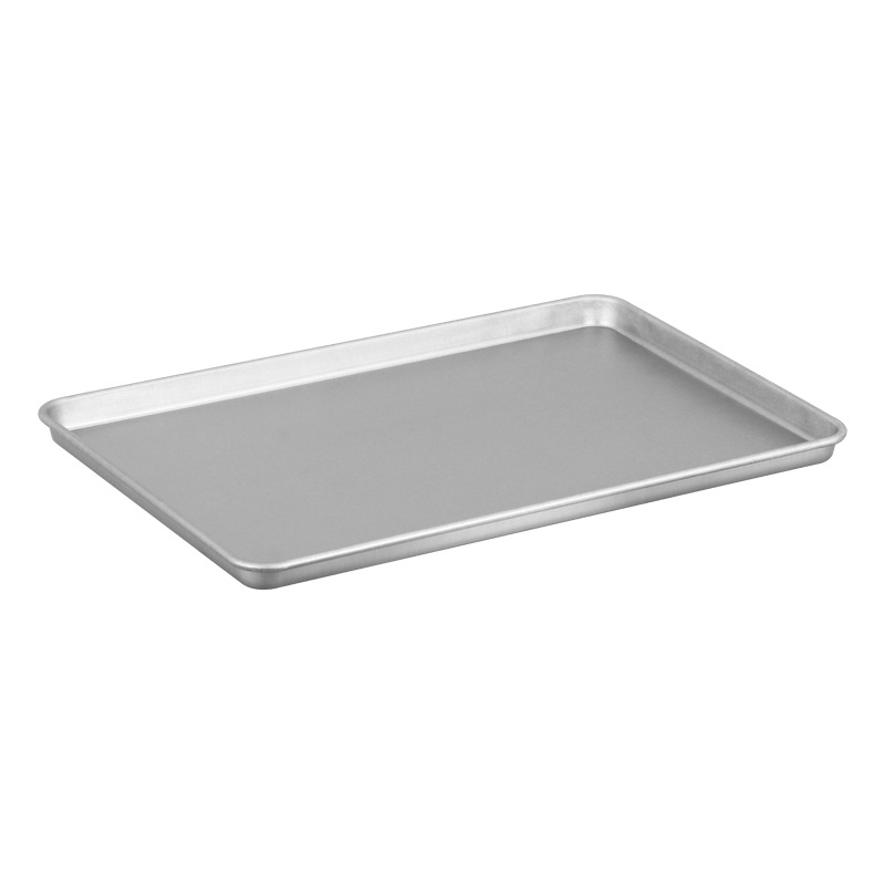 Full Size 20 Gauge 18" x 26" Open Bead Rim Stainless Steel Bun Pan / Sheet Pan