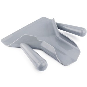 9 1/4" x 8 1/4" Plastic Dual Handle French Fry Scoop TBCKITCHEN 38829041