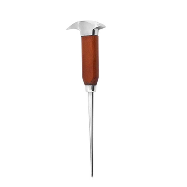 Stainless Steel Ice Pick with Wooden Handle TBCKITCHEN 38810521