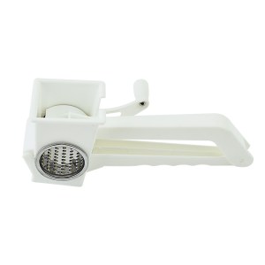 White Plastic Hand Held Rotary Cheese Grater TBCKITCHEN 30395021