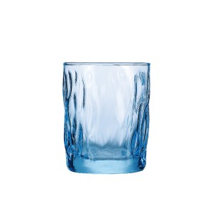Ripple Faceted Soda Lime Glass Tumbler | 290ml & 415ml Colored Drinking Glass GTM2041