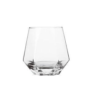 Crystal Faceted Soda Lime Glass Tumbler 340ml & 575ml | Colored Drinking Glass GTM2061