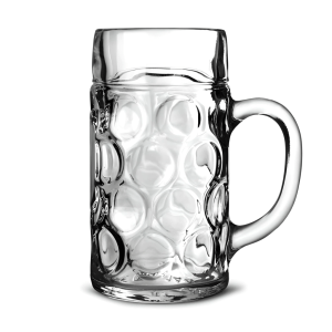 Oktoberfest Glass Beer Mug | Classic Dimpled Beer Stein GBE5021