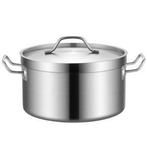 Stainless Steel Sauce Pot with Flat Rim and Lid CSP242