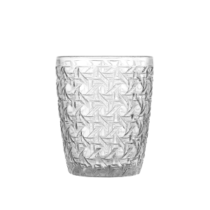 Woven Texture Soda Lime Glass Tumbler | 300ml & 380ml Colored Drinking Glass GTM2081