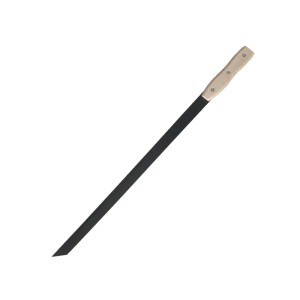 29 Inch Slasher Knife Long Straight Blade Black Coated Wood Handle