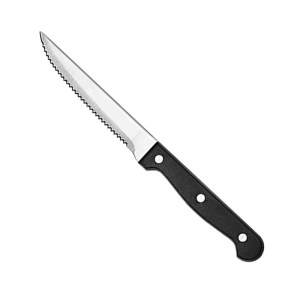 4.5 Inch Serrated Steak Knife with Black PP Handle