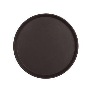 Plastic Serving Tray Round Fiberglass Non-Slip Food Service Tray
