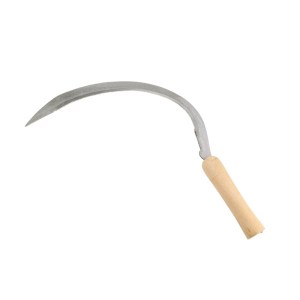 Forged Steel Sickle Multi Size Curved Blade Wood Handle from RUITONGS