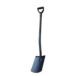 Manganese Steel Ergonomic Digging Shovel with Curved Handle