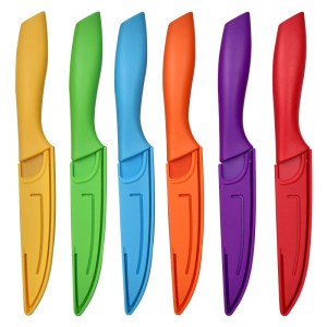 Color Coated Fruit Knife 3.5 Inch with Protective Sheath
