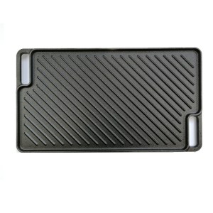 Reversible Cast Iron BBQ Griddle Plate with Handles from RUITONGS