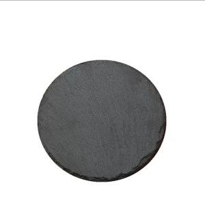 Round Slate Plate Natural Stone Serving Plate 25 cm 30 cm