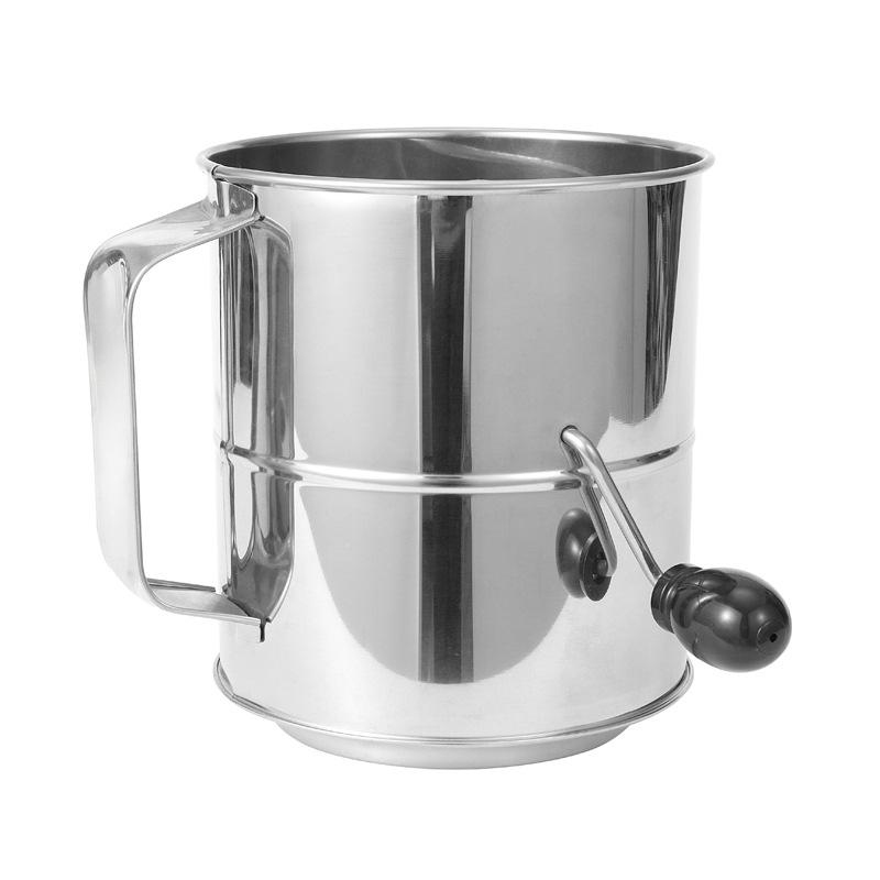 8 cup stainless steel flour sifter