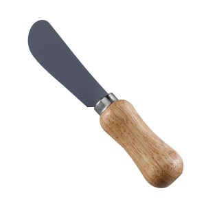 5-14-Stainless-Steel-Soft-Cheese-Spreader-with-Dark-Wood-Handle-from RUITONGS KSC121151