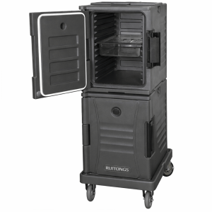 Front Loading Food Pan Carrier 12 Pan Capacity with Dolly and Strap from RUITONGS