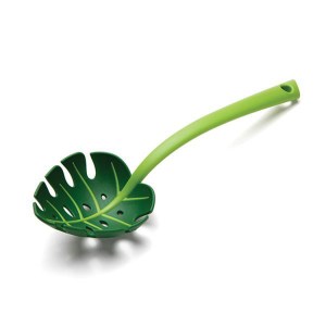 Monstera Leaf Design Plastic Pasta Server 30cm